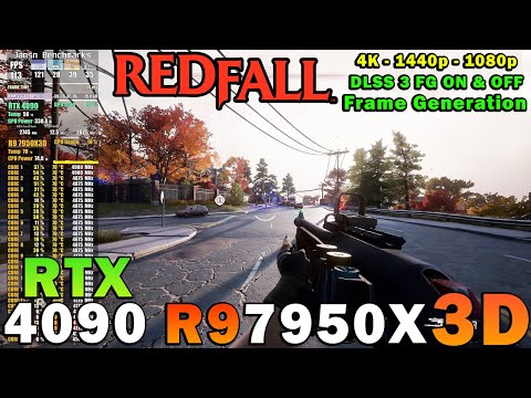 Redfall | RTX 4090 | R9 7950X3D | 4K - 1440p - 1080p | Maximum Settings | DLSS 3 FG ON & OFF