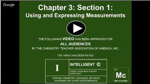 Pearson Chapter 3: Section 1: Using and Expressing Measurements