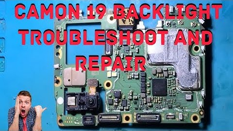 Tecno Camon 19 [ CI6 ] Backlight troubleshoot and repair. @kolafixphones