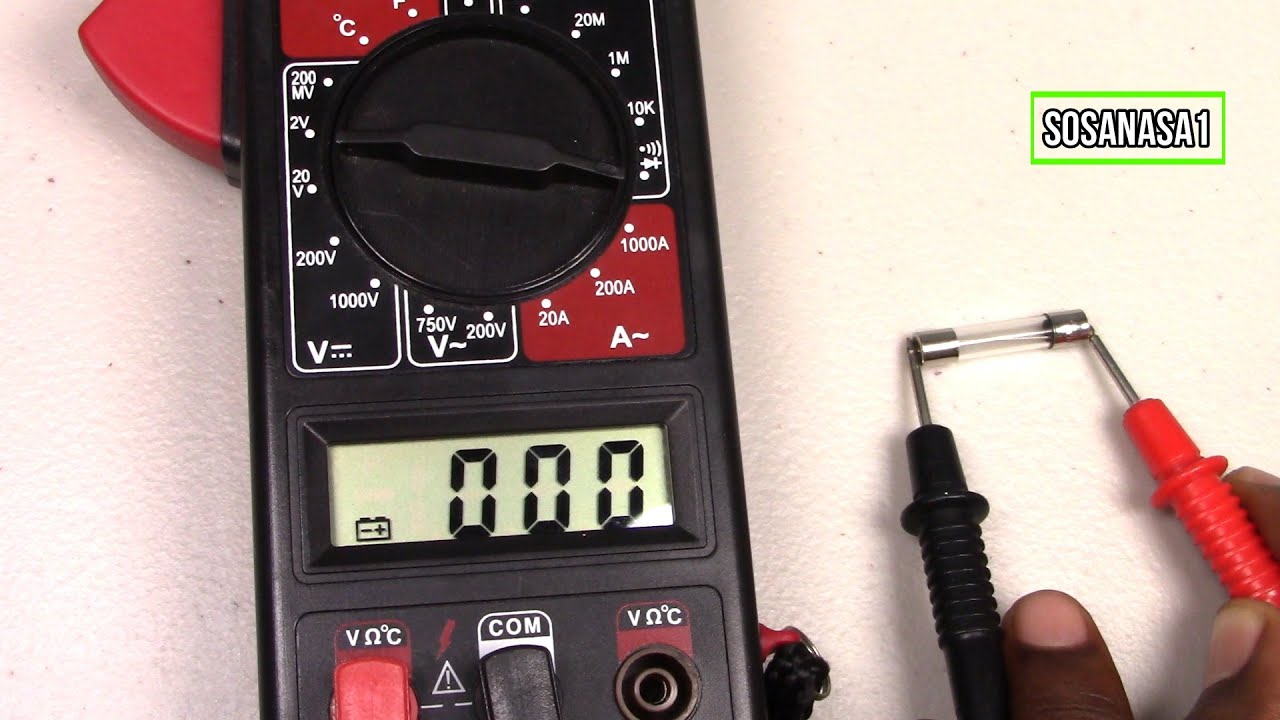 how to test a electric fuse with a digital multimeter 266C (very easy ...