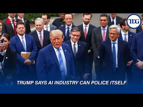 WATCH | Trump LIVE | Says AI Industry Can Police Itself After White House Tech Accord | LIVE