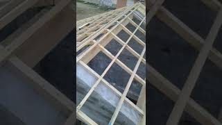 Carpentry, roofs of houses, how are they made تركيب القرميد