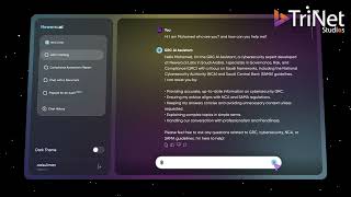 GRC AI Assistant - Streamline Governance, Risk  with AI - SaaS Animation - TriNet Studois