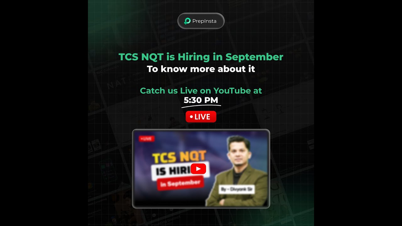 TCS NQT September 2025 Hiring Drive | Eligibility, Exam Pattern, Registration & Prep Tips