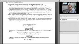 REHB 493 Multicultural Self Exploration Outline Guidelines