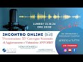 INCONTRO ONLINE - PRESENTAZIONE DEL 55° CONVEGNO NAZIONALE DI AGGIORNAMENTO E VALUTAZIONE APOS