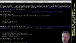 Using manpm utility to quickly lookup NPM module README section