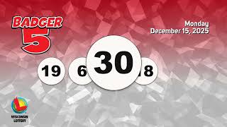 Wisconsin Lottery Evening Draw 12/15/2025