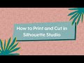 How to Print and Cut in Silhouette Studio