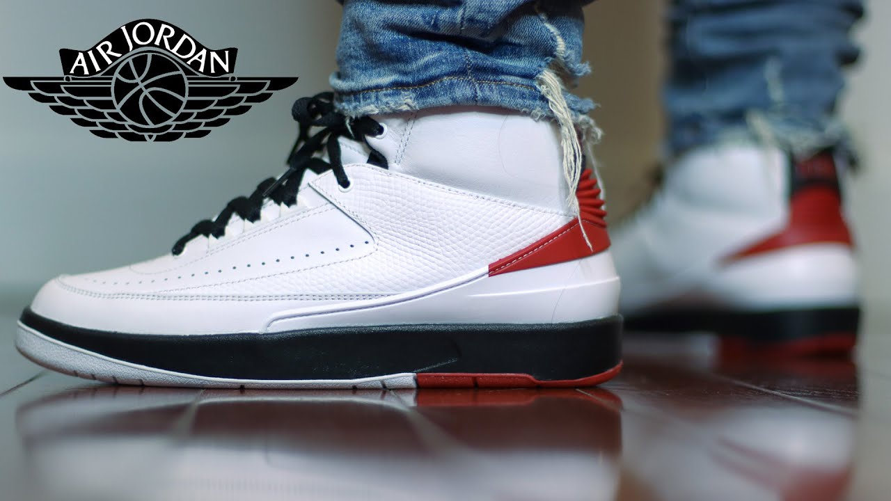 jordan 2 chicago on feet