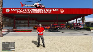 CORPO DE BOMBEIROS PMESP | VITIMA DE AFOGAMENTO | GTA V PMESP !!! screenshot 5