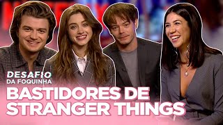 ENTREVISTA STRANGER THINGS 3: O QUE PEGARAM DO SET, MILLIE CHORONA, MEME DO STEVE... | Foquinha