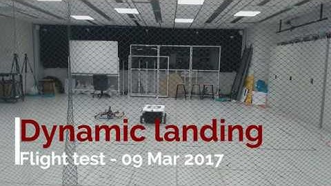 X8 copter autonomous landing on moving platform