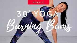 30 Minute Power Yoga A Day: Vinyasa  Yoga Burning Bums | Tone Booty #7