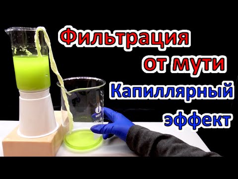 Хитрая фильтрация от мути! ✔ Капиллярный эффект! Или как отфильтровать раствор от мути!