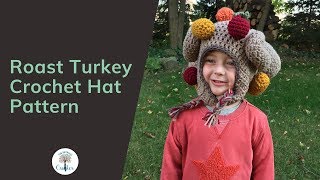 Roast Turkey With Veggies Crochet Hat Pattern
