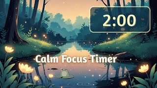 2-Minute Timer — Sunset Pond Soft Jazz