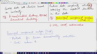 Lec 30 Unsupervised Learning: Principal Component Analysis (PCA)
