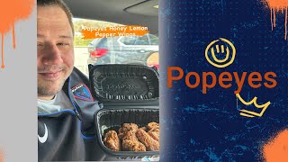 Popeyes Honey Lemon Pepper Wings Review #popeyes #wings
