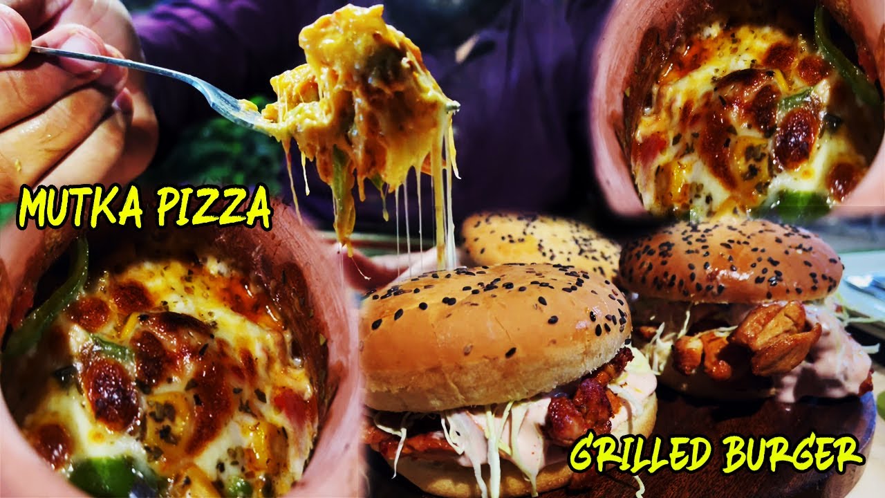 Matka Pizza Grilled Burger Molten Lava Multan Local Street Food