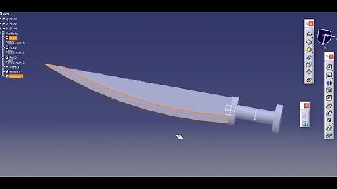 How To Knife Design Catia Short Way