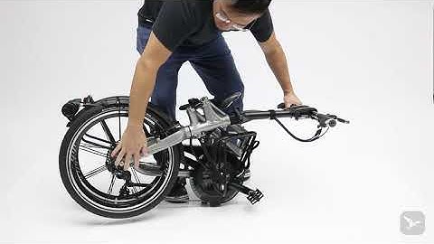 Folding the Tern BYB with a Pack Rack