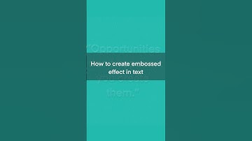 How to create embossed effect in text | procreate #tutorial #shortvideo ✨