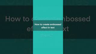 How to create embossed effect in text | procreate #tutorial #shortvideo ✨