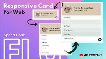 Responsive Card for Web | Web Designs | Flutter Web