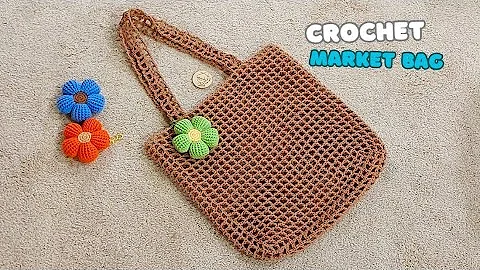 Step by Step Crochet Shopping Bag | Easy Crochet Mesh Bag | Vivi Berry Crochet