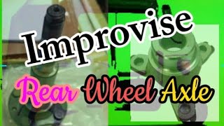 Improvised Rear Wheel Axle! Piaggio230/200cc