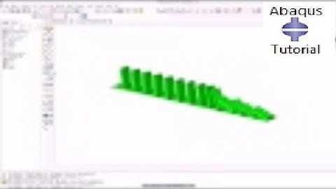 Simulation of Domino in Abaqus