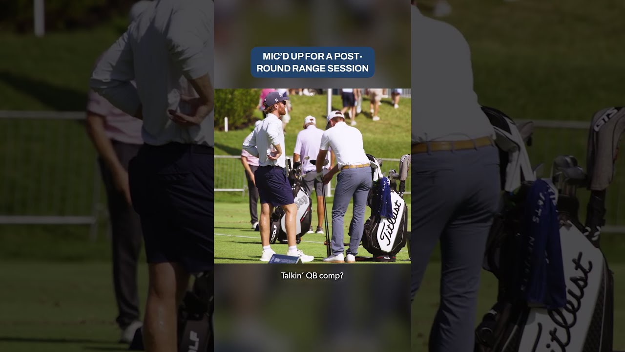 Inside a post-round range session on the PGA Tour 🗣️