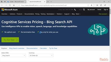 Implementing Azure:  Provide Search Results Using Bing Web Search API | packtpub.com
