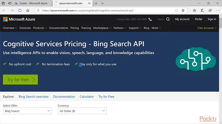 Implementing Azure:  Provide Search Results Using Bing Web Search API | packtpub.com