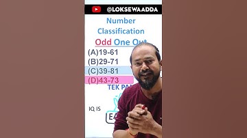 Comment the correct answer | Number Classification| IQ tricks by Tek Pant