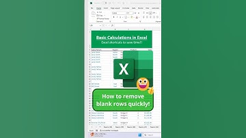 Fear no more: Easy way to delete blank rows fast