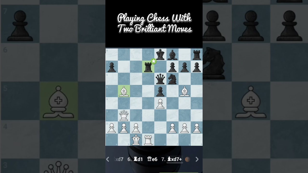 Chess with 2 brilliant moves#chess#chessgame#checkmate#chesscom#chesstactics#chesspuzzle#chessmaster