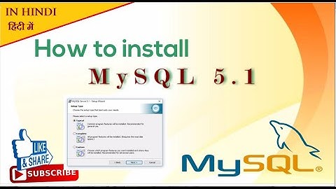 How To Install Mysql 5.1