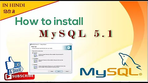 How To Install Mysql 5.1