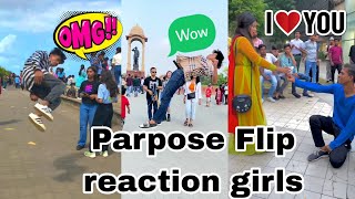 #tiktok Viral Flip public 🥰 girls reaction #flips #amxnoticias #video