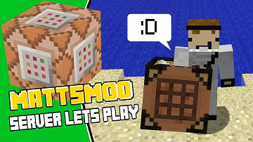 "THIS THING IS HUGE!!" Minecraft MattsMod Server Ep1 (Command Block Survival Lets Play)