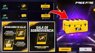 ESTO TIENE LA CAJA DE TARJETAS DE SALA *RECLAMA 50 SALAS* NUEVO EVENTO DE SALAS GRATIS - FREE FIRE