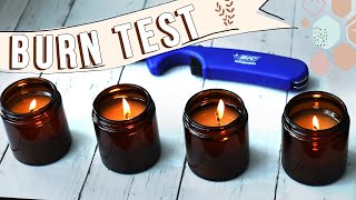 How to Find Best Wick For Candles | Coconut 83 Wax Wick Burn Test | Small Batch Testing Studio Vlog screenshot 1