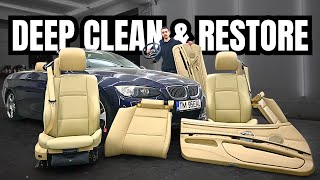 BMW E93 Interior DEEP Clean & Restore  Car Detailing