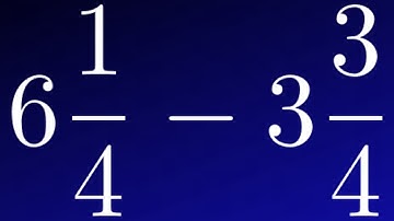 How to Subtract Mixed Numbers when the First Proper Fraction is Smaller