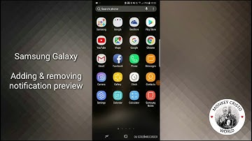 Adding and removing notification preview on Samsung Galaxy S8