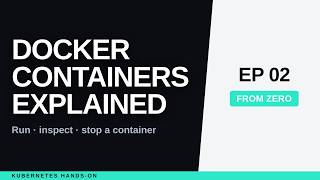 Docker Containers Explained: Run, Inspect and Stop a Container