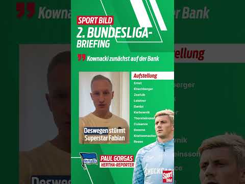 Hertha BSC muss zum Ligaauftakt defensiv improvisieren | #shorts