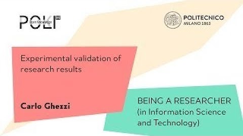 Experimental validation of research result (Carlo Ghezzi)